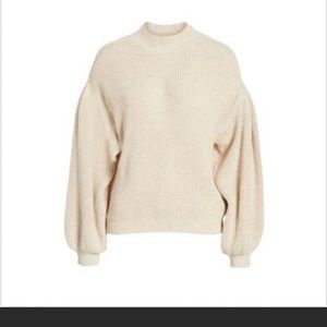LEITH Sweater Blouson Sleeve